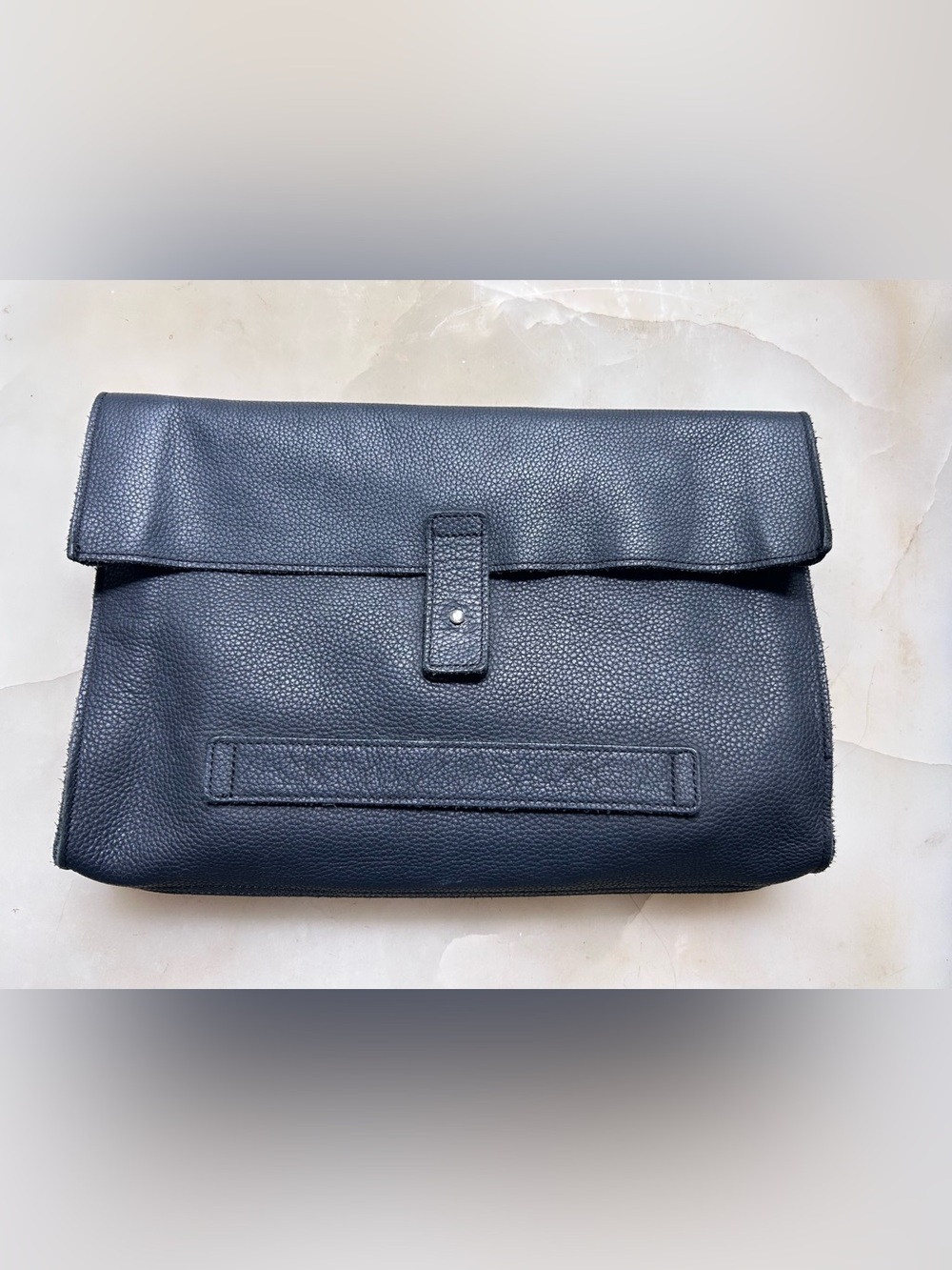 Ecco Dalman Black Pebbled Leather Clutch